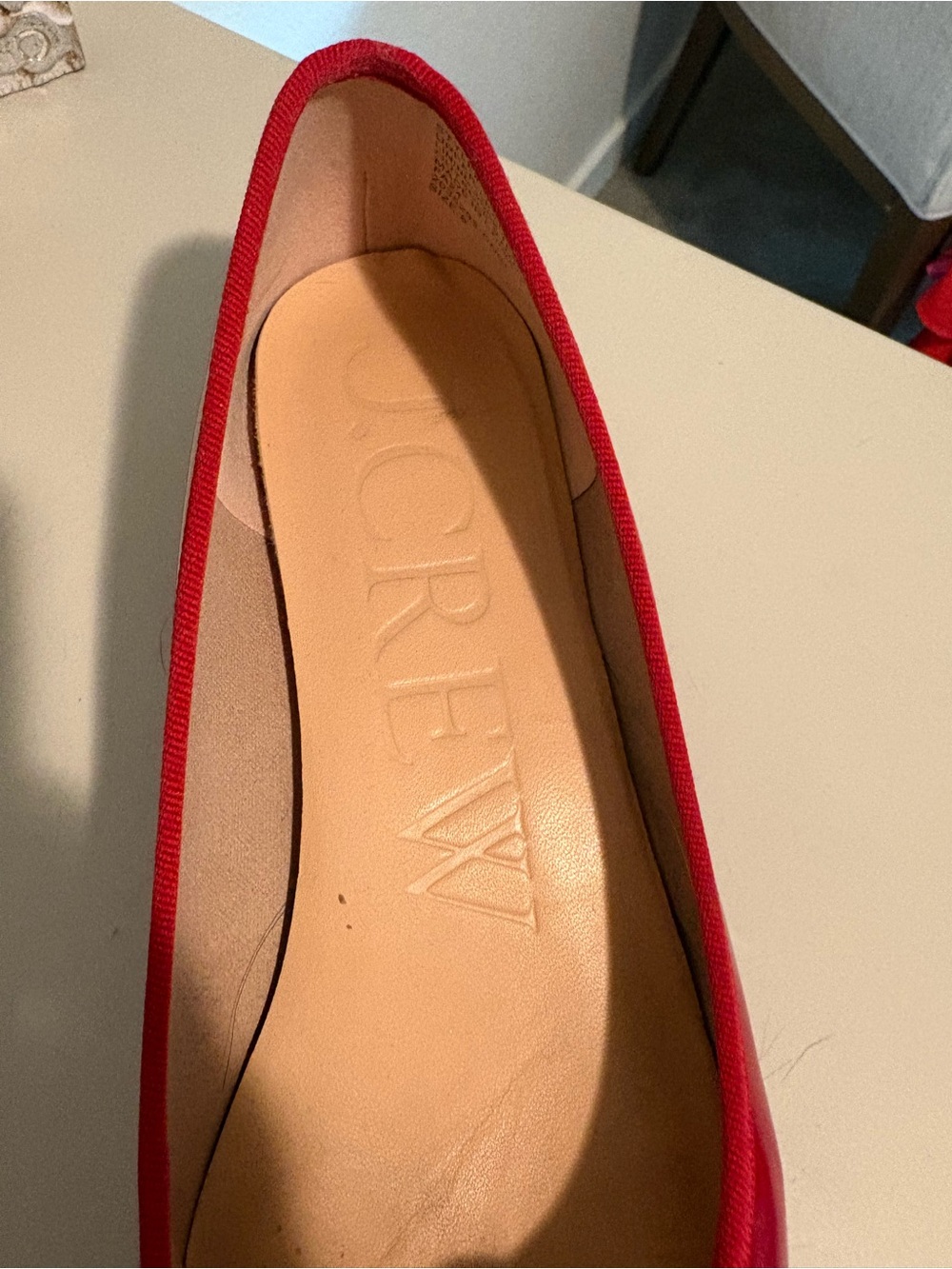 J.Crew Red Patent Low-Heel Ballet Pumps - Picture 5 of 5